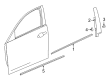 2017 Cadillac CT6 Door Moldings Diagram - 23409490