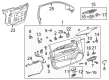 2023 Cadillac CT4 Door Seal Diagram - 23460172