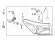 2022 Chevy Trailblazer Tail Light Diagram - 42825749