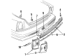 Oldsmobile Bumper Reflector Diagram - 5975711