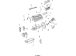 1993 Cadillac DeVille Engine Mount Bracket Diagram - 17999338