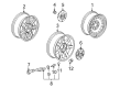 2009 Cadillac Escalade Wheel Cover Diagram - 9595473