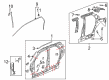 2003 Pontiac Aztek Weather Strip Diagram - 10351048