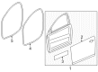 Chevy Cruze Weather Strip Diagram - 84220313