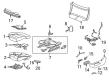 2022 Cadillac Escalade Seat Cushion Pad Diagram - 84920263