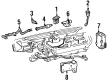 Cadillac DeVille Blower Control Switches Diagram - 19151965