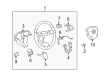 2012 Cadillac CTS Steering Wheel Diagram - 22982711