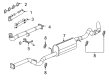 Chevy Silverado 3500 Classic Muffler Diagram - 15798957