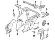 1993 Saturn SC2 Floor Pan Diagram - 21126086