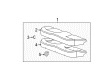 2010 Buick LaCrosse Seat Cushion Pad Diagram - 20823901