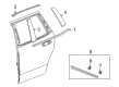 2021 Cadillac Escalade Door Moldings Diagram - 84704781