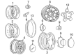 1995 GMC Sonoma Wheel Cover Diagram - 15661029