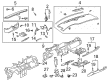 2005 Cadillac DeVille Dash Panel Vent Portion Covers Diagram - 25681985