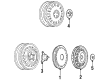 1998 Buick LeSabre Wheel Cover Diagram - 9592249