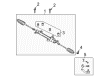 2010 Pontiac Vibe Rack And Pinion Diagram - 19184329