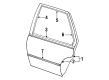 1993 Pontiac Sunbird Door Moldings Diagram - 22585025