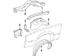 1991 Chevy Camaro Fender Splash Shield Diagram - 14064291