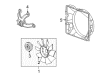 2005 Cadillac STS Cooling Fan Bracket Diagram - 12597700