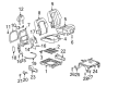 2001 Pontiac Aztek Seat Cushion Pad Diagram - 88895002