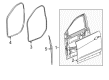 Cadillac Weather Strip Diagram - 23198124