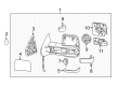 2018 GMC Sierra 1500 Mirror Cover Diagram - 23444125