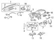 2010 Chevy Malibu Dash Panel Vent Portion Covers Diagram - 22797470