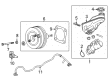 Buick LaCrosse Brake Booster Vacuum Hose Diagram - 84439939