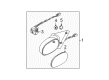 2000 Saturn LS Side View Mirrors Diagram - 21019069