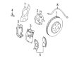 2009 Cadillac STS Brake Calipers Diagram - 18047984