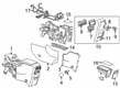 GMC Acadia Center Console Diagram - 84111778