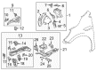 Buick Enclave Fender Splash Shield Diagram - 84540912