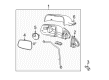 2017 GMC Terrain Side View Mirrors Diagram - 22934575