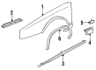 Cadillac Seville Door Moldings Diagram - 3636924