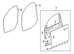 2017 GMC Terrain Weather Strip Diagram - 23282071