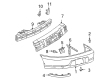 1998 Chevy Cavalier Bumper Diagram - 22597558