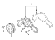 GMC Water Pump Pulley Diagram - 12655061