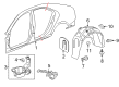 Cadillac Fuel Filler Housing Diagram - 23292862