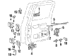 1993 Chevy K1500 Suburban Door Handle Diagram - 15968161