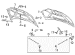 2005 Chevy Aveo Hood Cable Diagram - 96494275