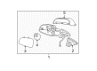 2009 Chevy Malibu Side View Mirrors Diagram - 15902389