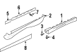 1999 Pontiac Firebird Door Moldings Diagram - 12533521