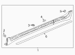 2018 Chevy Traverse Weather Strip Diagram - 23166516