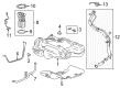 2021 Chevy Trax Fuel Tank Strap Diagram - 25954352