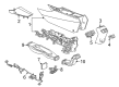 2019 Buick Regal Sportback Center Console Base Diagram - 39162306