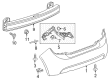 2013 Chevy Sonic Bumper Diagram - 95460673