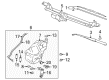 2010 Chevy Express 3500 Wiper Blade Diagram - 12368668