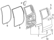 2023 GMC Sierra 3500 HD Door Seal Diagram - 84050222