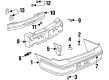 1999 Oldsmobile Cutlass Bumper Diagram - 22602019