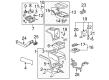 2010 Cadillac Escalade EXT Center Console Diagram - 20898114