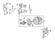 1999 GMC K2500 Suburban Alternator Bracket Diagram - 12555686